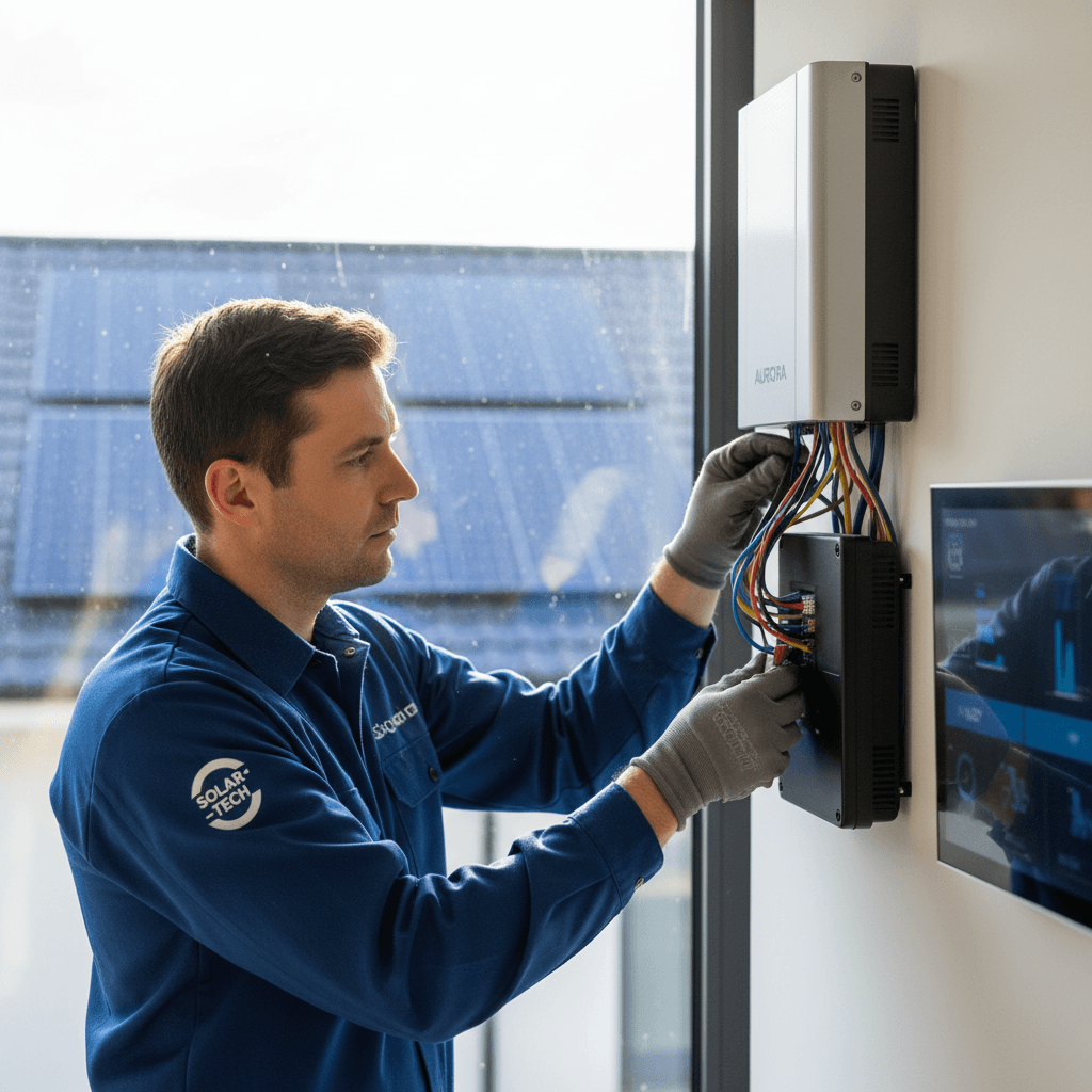 Solar monitoring system installation