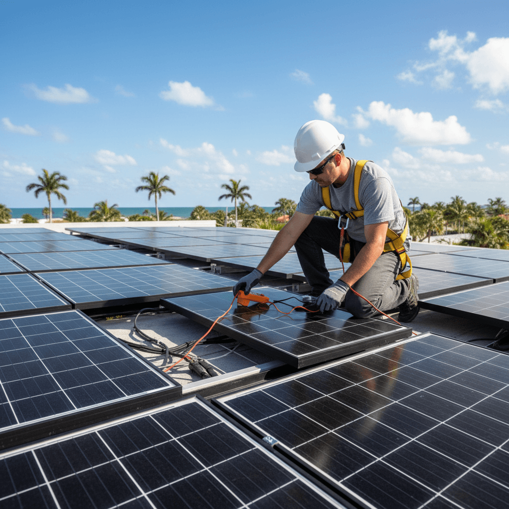 Solar system maintenance and troubleshooting